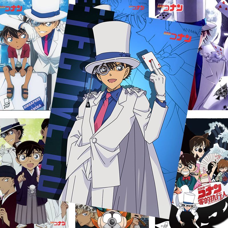 2025 Sản Phẩm Mới Thám Tử Lừng Danh Conan Poster Phantom Thief Kidd Anime Truyện Tranh HD Phòng Ảnh 