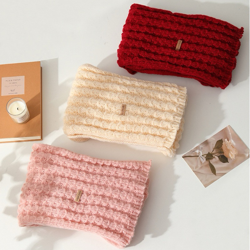 [KC04] Khăn Choàng Len Móc Màu Trơn Dày Dặn Nam Nữ Basic