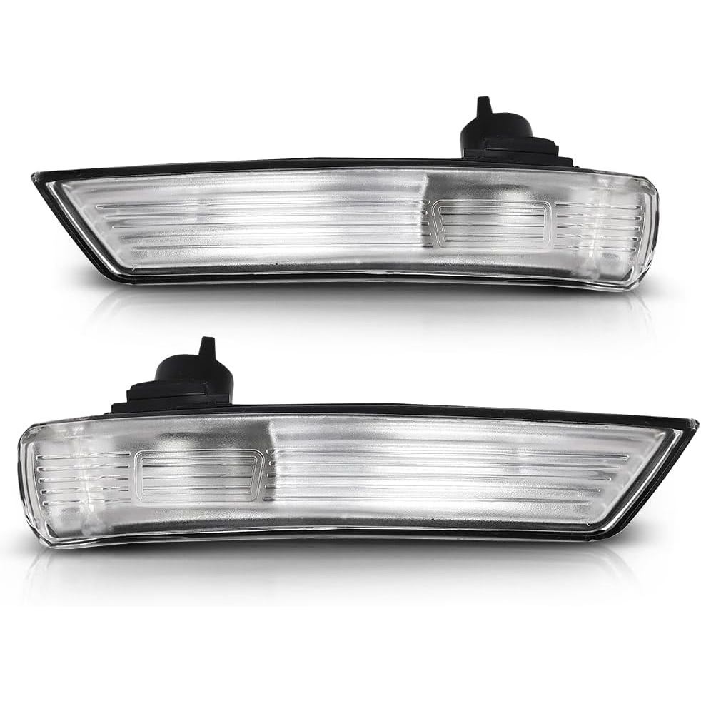 G-PLUS Cặp gương chiếu hậu Đèn báo rẽ ống kính, Tương thích với Ford Focus MK2 Facelift 2008-2011 / 