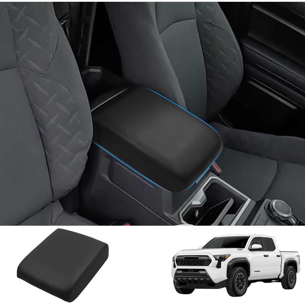 Vỏ bọc tay vịn điều khiển trung tâm bằng da Nappa Tương thích với 2024 2025 + Tacoma & 2025 + 4Runne