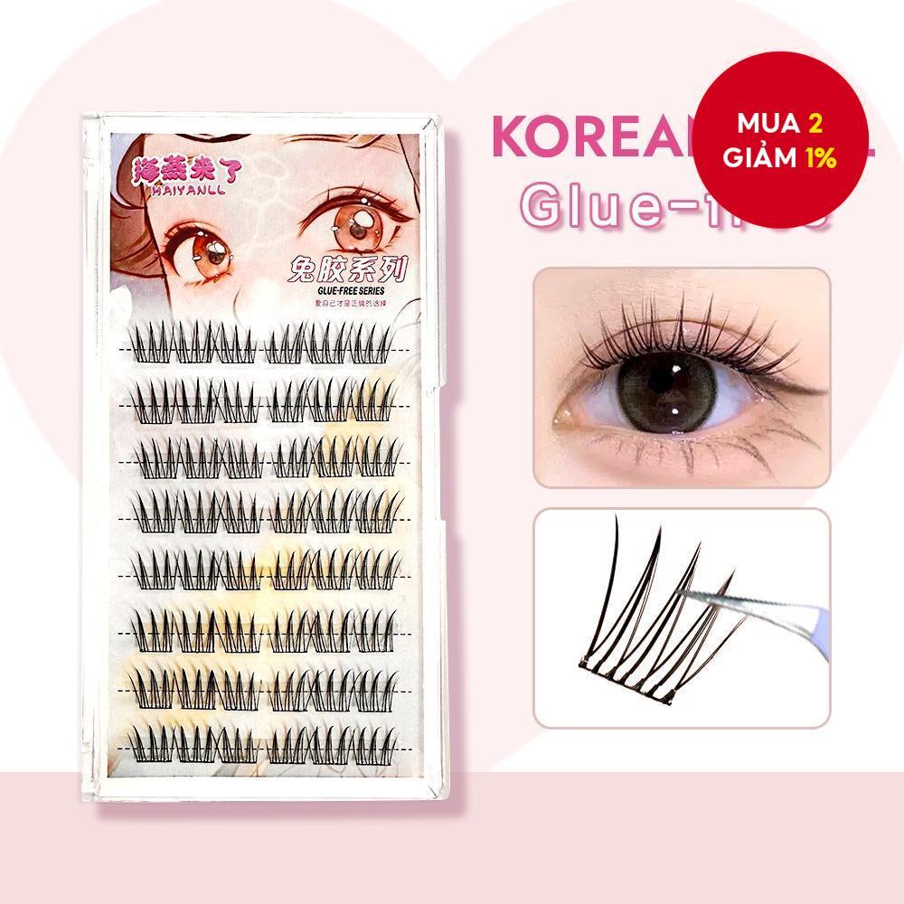 GECOMO Mi giả không keo nhóm nhạc nữ Hàn Quốc 48 chùm có dung lượng lớn có thể tái sử dụng