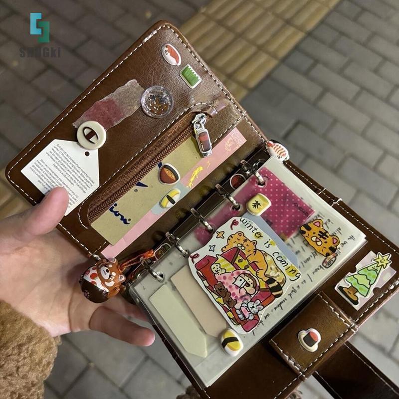 [SHNGki] Notebook M5 Vintage Da Retro Di Động Bỏ Túi Notebook DIY Nhật Ký Notebook [MỚI]