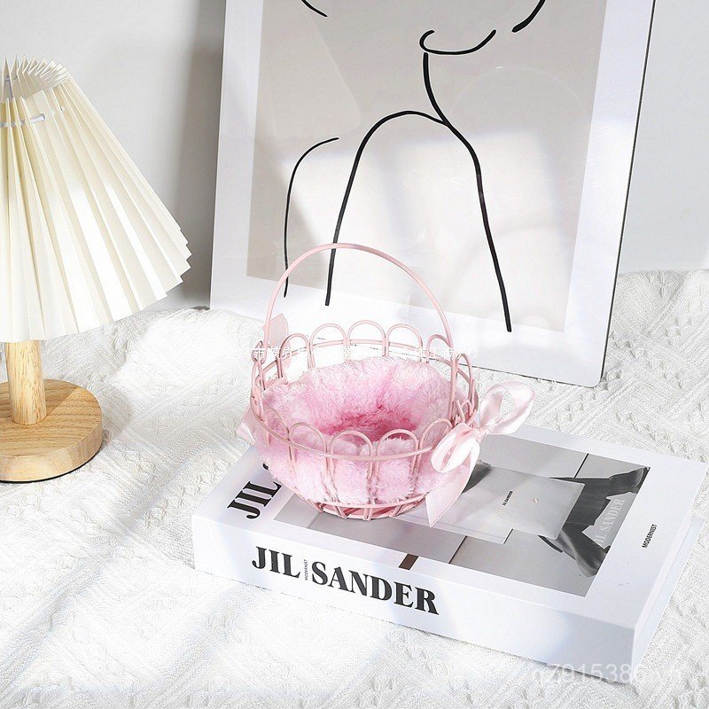 Yue Giỏ Đựng Đồ Cảnh Quan Giỏ Đựng Đồ Để Bàn Không Khí Mỹ Phẩm First Girl Heart Hamster Nest Photo P