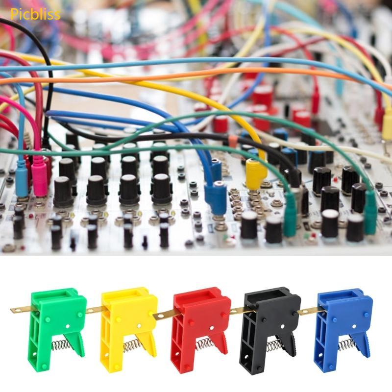 Picbliss 5 Cái Đa Năng Nhanh Dây Bài Đèn Led Lò Xo Bấm Kẹp Đèn LED Dây Nhanh Kẹp Cho Điện Tử Comp