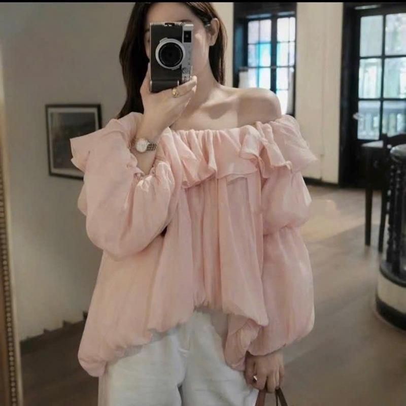 ÁO TRỄ VAI BÍ NHÚN BÈO TAY DÀI CHẤT VOAN TƠ BỒNG BỀNH Kieupham.shop | BigBuy360 - bigbuy360.vn