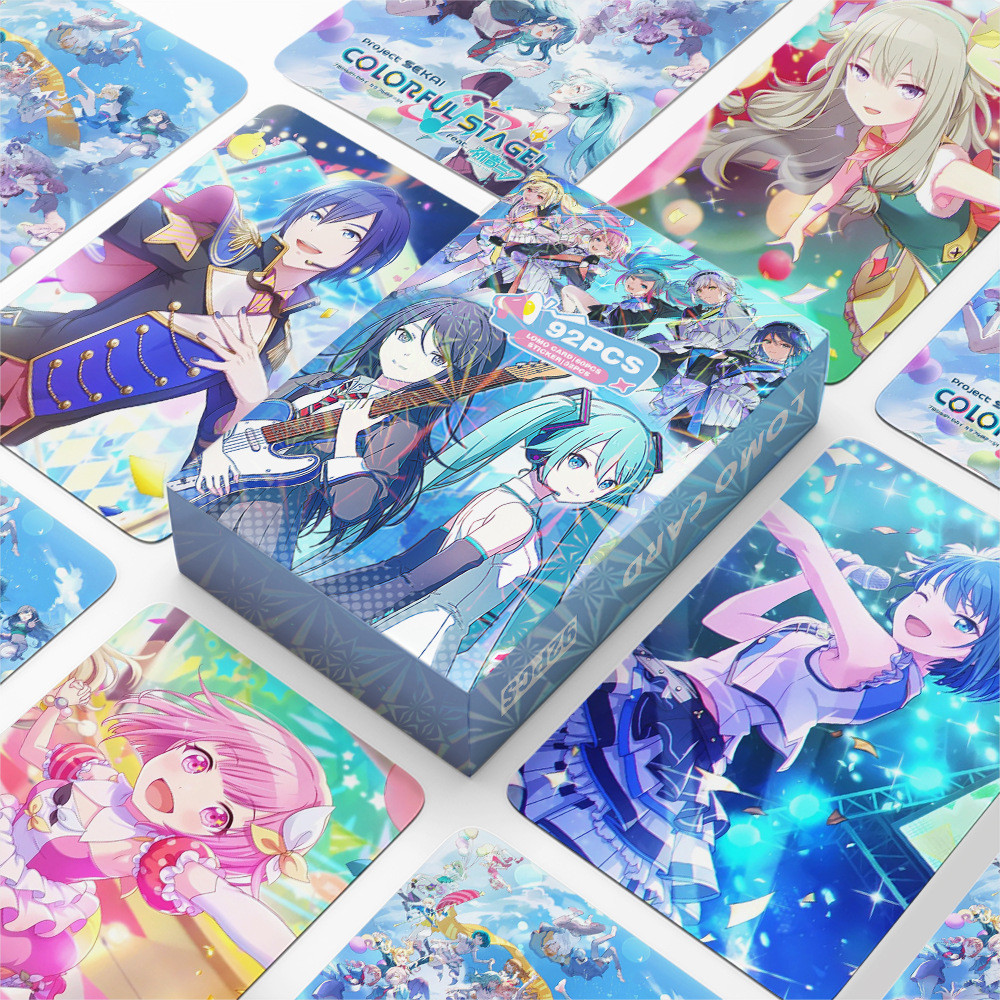 《 Project SEKAI: Giai đoạn đầy màu sắc. Hatsune Miku 》 Lomo Card Photocard Bưu thiếp 60 chiếc Thẻ + 