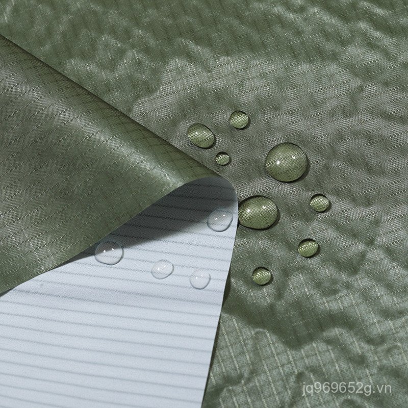 Áo mưa trắng Nylon 66 với vải Oxford 30D phủ PU, phù hợp làm túi bảo quản hành lý