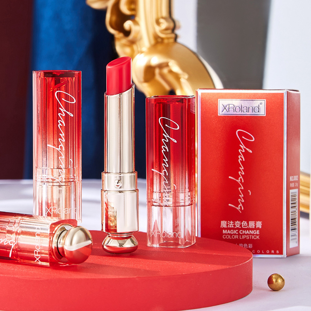 XRoland XRoland Carotene Son Môi Đổi Màu Son Môi Nữ Dưỡng Ẩm Dưỡng Ẩm Cảm Biến Nhiệt Độ Thay Đổi Màu