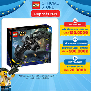  LEGO SUPER HEROES 76265 Đồ chơi lắp ráp Phi cơ Người Dơi đối đầu Joker  357 chi tiết  
