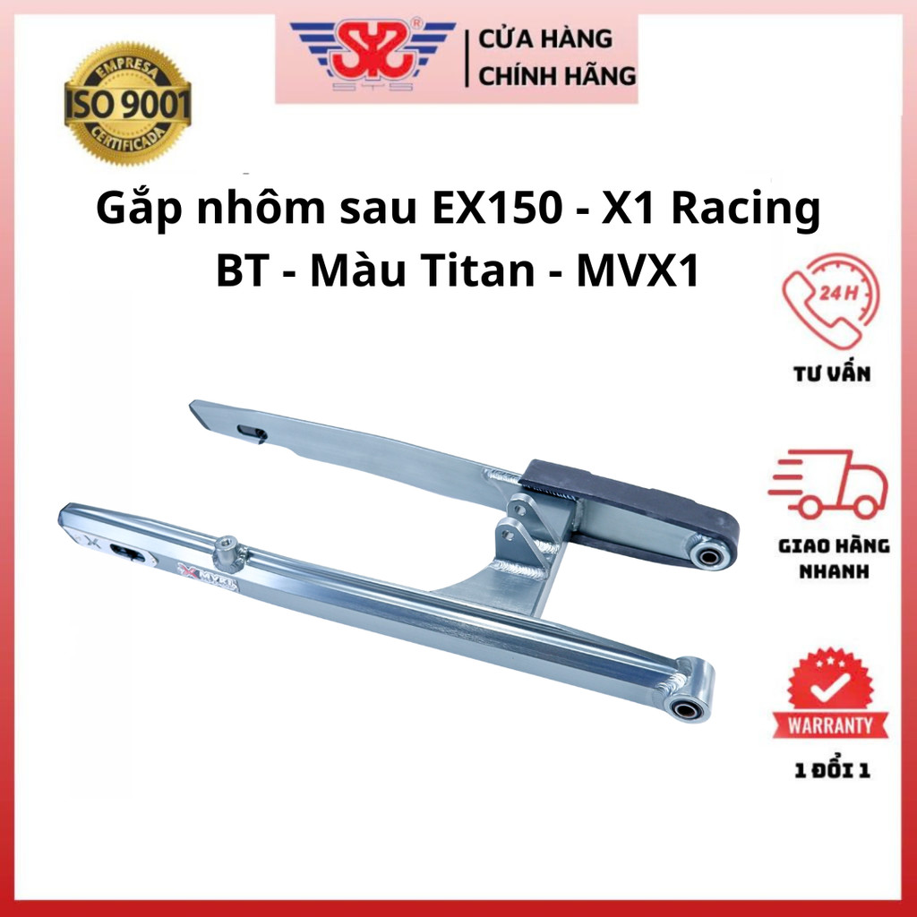Gắp nhôm Exciter 150 | Gấp nhôm EX 150 bát trong titan chính hãng XMVR1 GN-EX150