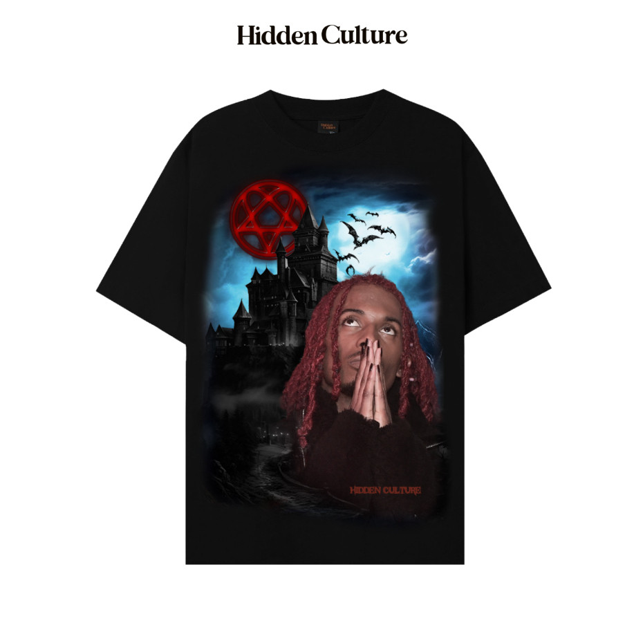 Áo Thun Oversize Hidden Culture - PLAYBOI CARTI T-SHIRT - Black