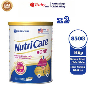 Combo 2 Lon Sữa Bột Nutricare Bone 850g Bổ sung canxi giúp xương chắc khỏe