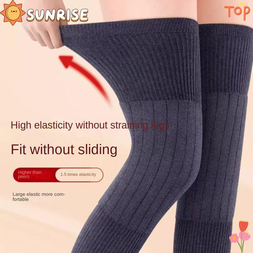 Nẹp đầu gối KneeCap Cashmere Len đen/xám, bảo vệ hiệu quả