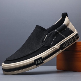  Giày Lười Vải Nam SHANBU Mẫu Mới 2025 Thời Trang Thường Ngày Thoáng Khí Chống Trơn - Mã 25807 