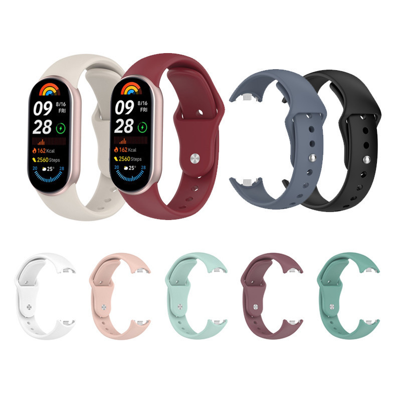 Dành cho dây đeo thể thao dây đeo silicon Xiaomi MiBand 10 9 8