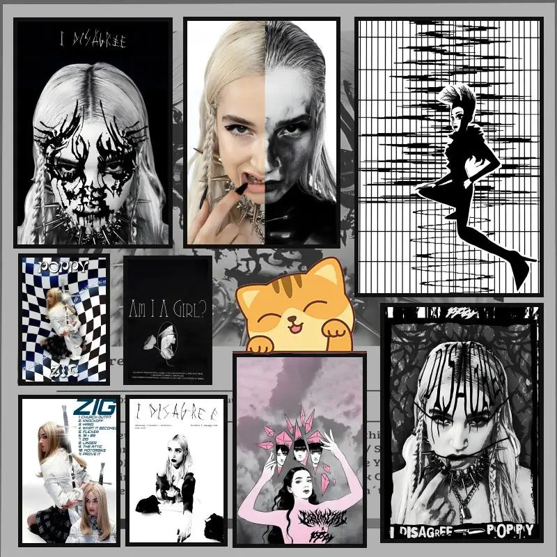 Album "I Disagree" Poppy Poster HD Anime Chủ Đề Phổ Biến Ca Sĩ / OST / Phim Trang Trí Nhà