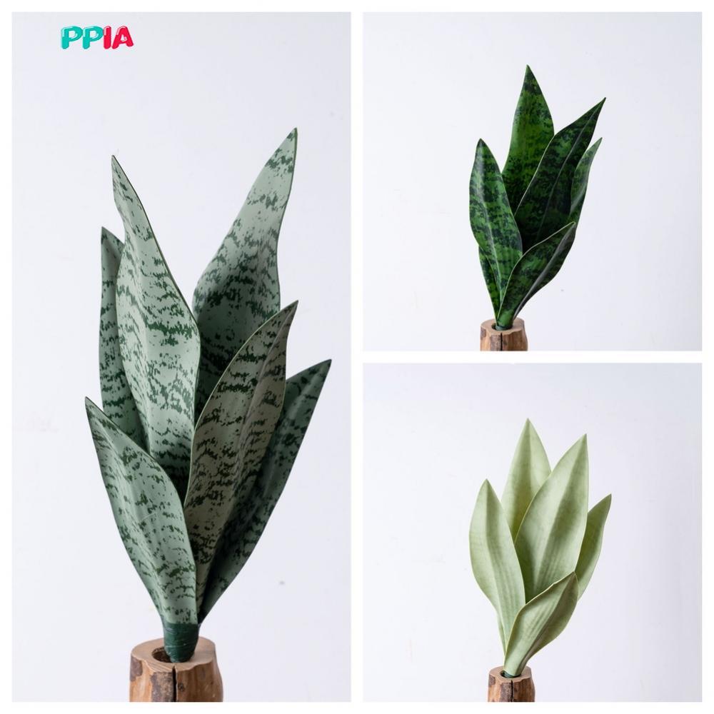 [PPIAVN]Artificial Snake Plant Detailed Imitation Leaves Quick Setup Soft PVC Material[Ready stock]