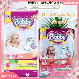   Hỏa tốc-LIVE VIDEO 300k  Miếng lót bobby Nb108+6 tã quần mở 1 bên giành cho bé sơ sinh và mẹ dùng thay thế băng vệ sinh 
