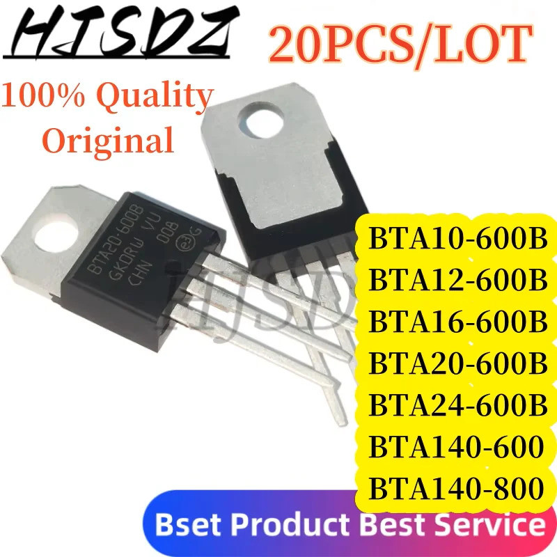 5 Chiếc BTA16-600B BTA16-600 BTA10-600B BTA12-600B BTA20-600B BTA24-600B BTA140-600 TO-220 Hiệu Ứng 