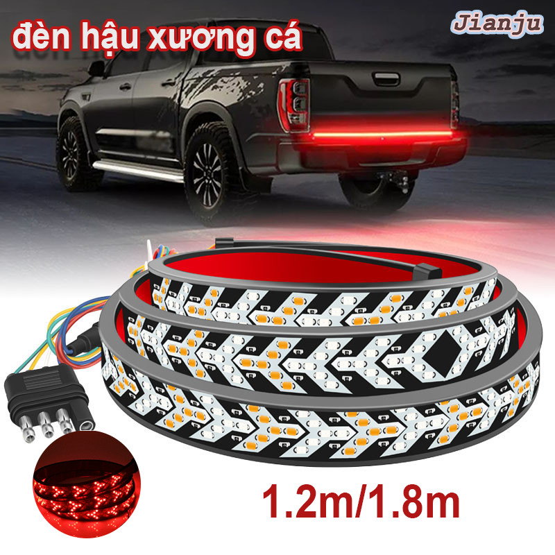 Dây Đèn Led Xương Cá Tín Hiệu 12V 1.2m/1.8m - Thiết Kế Cho Đa Dòng Xe Tải, Xe Hơi, Xe Khách Và Xe Con