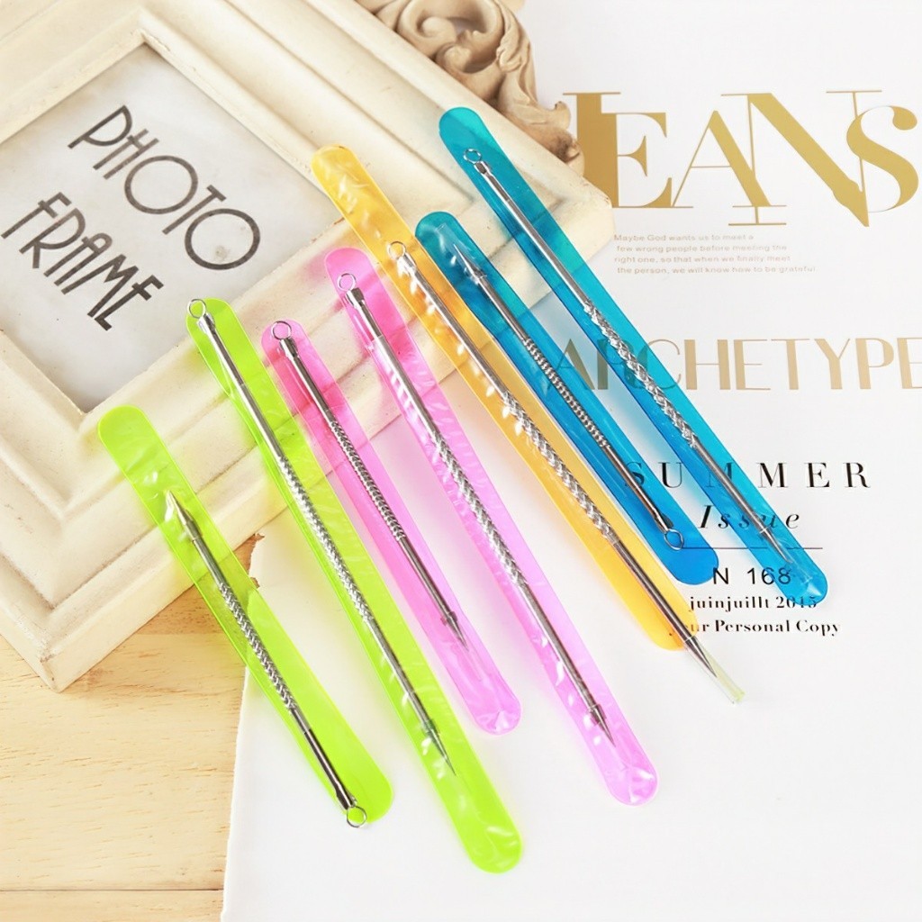 Que Nặn Mụn cao cấp inox，Cây Nặn Mụn 2 Đầu Que Nặn Mụn Cao Cấp-PERIA