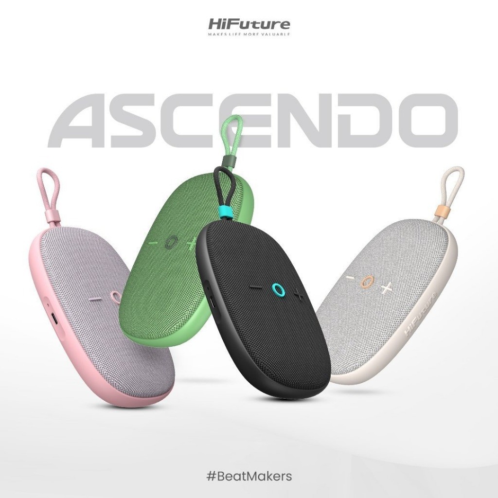 Loa Bluetooth di động HiFuture ASCENDO 15W thời gian sử dụng 12 tiếng, TWS Support