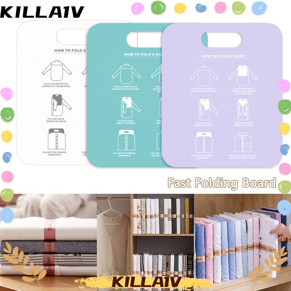 KILLA1V Bảng Xếp Chồng Tiện Lợi Dành Cho Người Lớn Trẻ Em Quần Áo Sáng Tạo Áo Sơ Mi Essentials