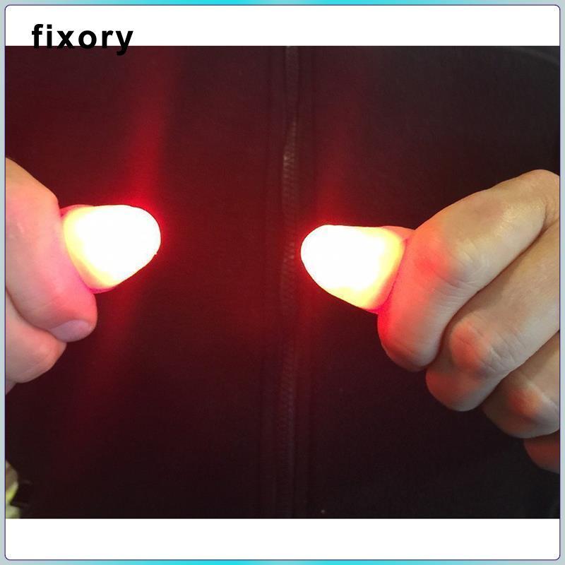 2 Chiếc Magic Light Up Finger Fingers LED Tricks Thumb Props Magic Light Up Finger Finger Toy Finger