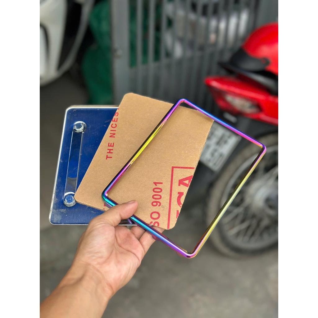 Khung biển số titan NT gắn xe máy