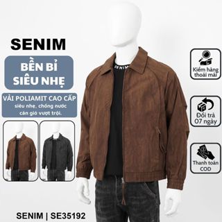  Áo khoác gió nam SENIM cao cấp cản gió giữ ấm áo khoác nam 2 lớp chống nước SE3519 