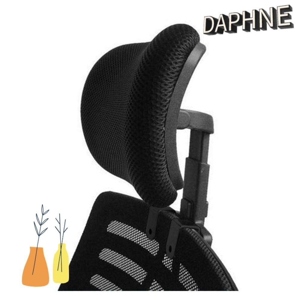 DAPHS Office Chair Extension Headrest Foam Black Computer Chair Support Adjustable Mesh Fabric Non-D