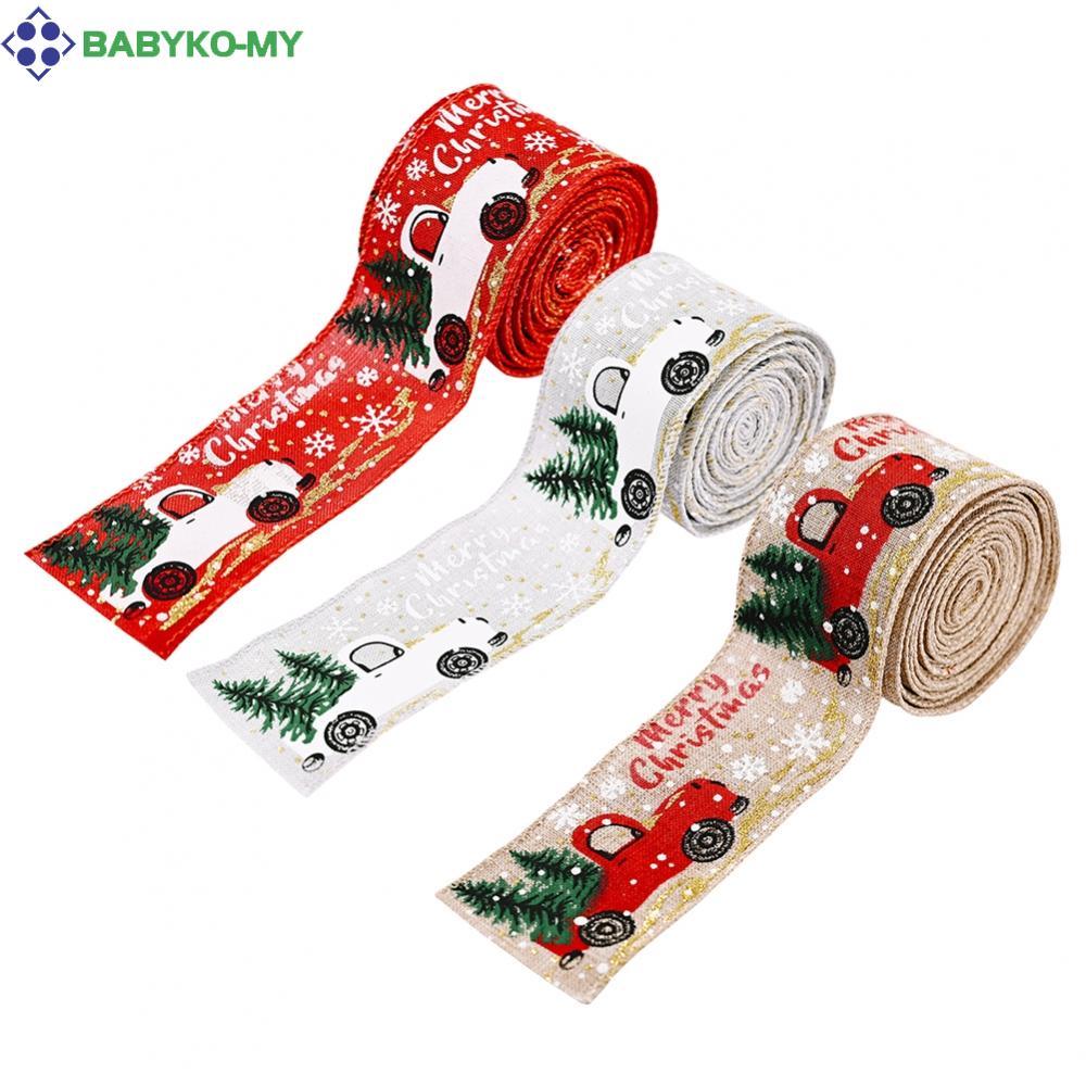 Ruy băng cây thông Noel ô tô tinh tế 5 cuộn niềm vui và sự sang trọng đầy màu sắc
