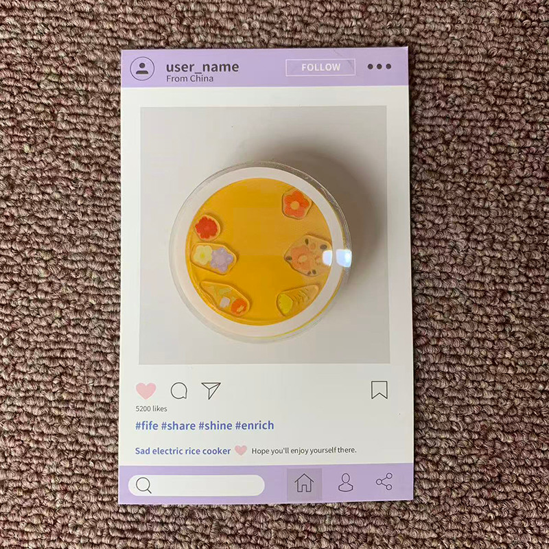 Circle flower For Phone Grip Tok Griptok Stand For iPhone Funny Foldable bracket Holder bracket