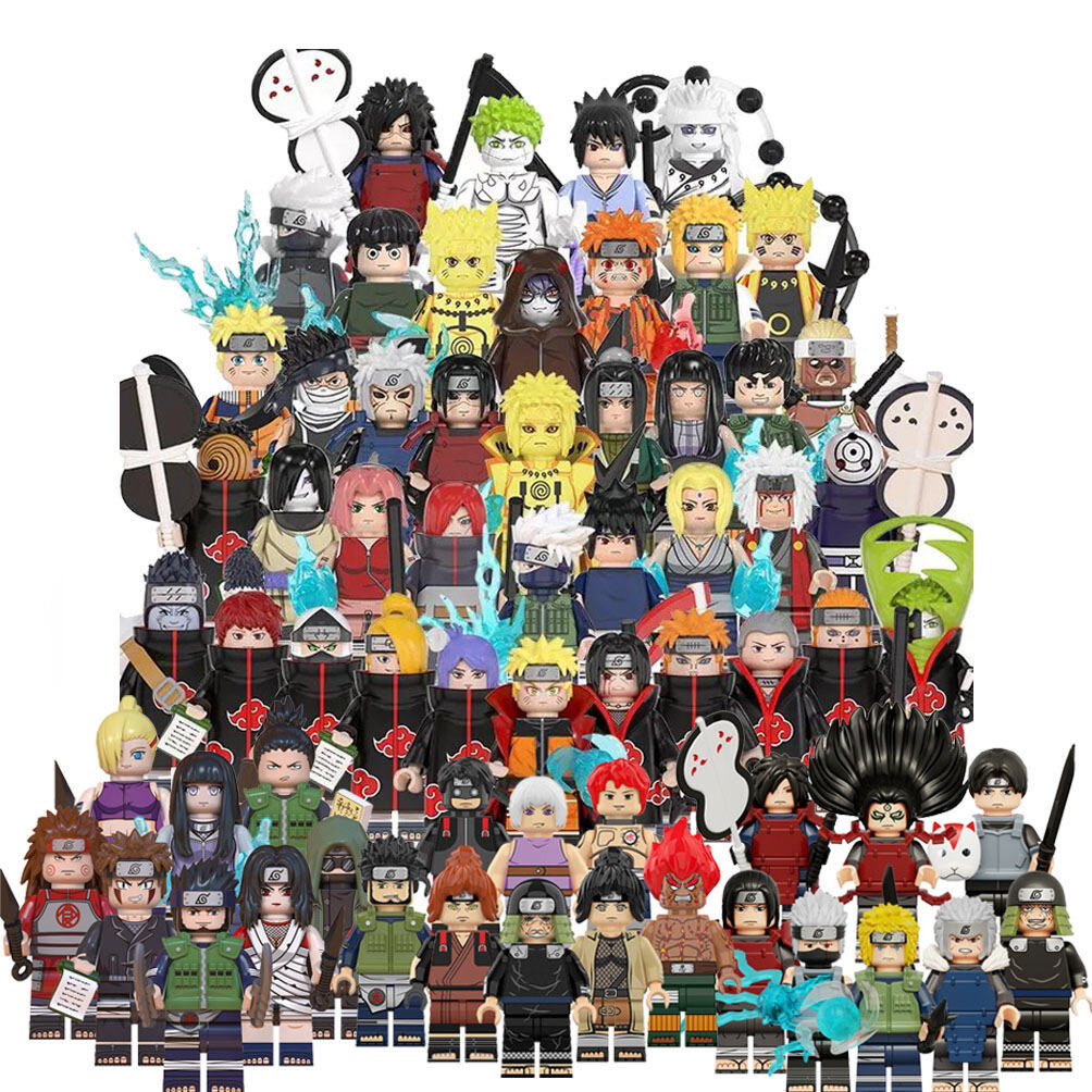 Naruto Minifigures Naruto Kakashi Sasuke Akatsuki Hokage Madara Ninja Tất Cả Nhân Vật Hành Động Khối