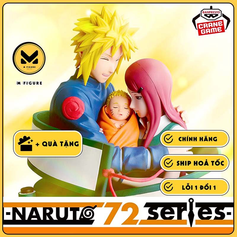 MÔ HÌNH Namikaze Minato - Uzumaki Kushina - Uzumaki Naruto - Naruto 72 Series, 53 (Bandai Spirits) F