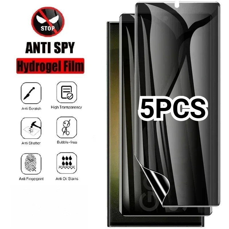 Bộ 5 Phim Hydrogel Mềm Mờ Cho Umidigi G9T G9C G9A G9 5G Chống Gián Điệp Riêng Tư Và Bảo Vệ Màn Hình 