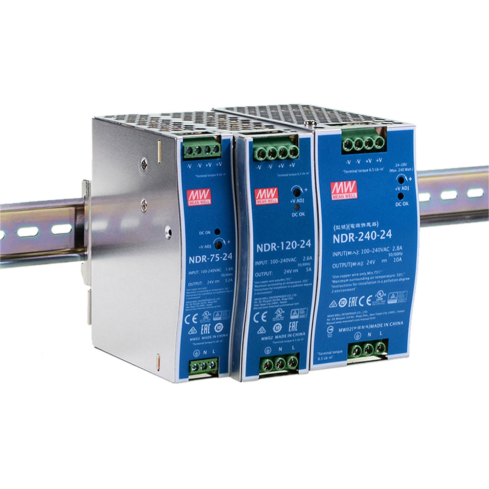 Bộ nguồn MEAN WELL NDR-75 NDR-120 NDR-75-12 NDR-75-24 NDR-75-48 NDR-120-12 NDR-120-24 NDR--120-48