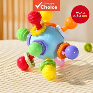 1 Cái Trẻ Sơ Sinh Tấn Tròn Cầm Tay Bóng Miếng Dán Đồ Chơi An Toàn Manhattan Nhai Cho Bé Đồ Chơi Silicon Luộc Màu Ngẫu Nhiên