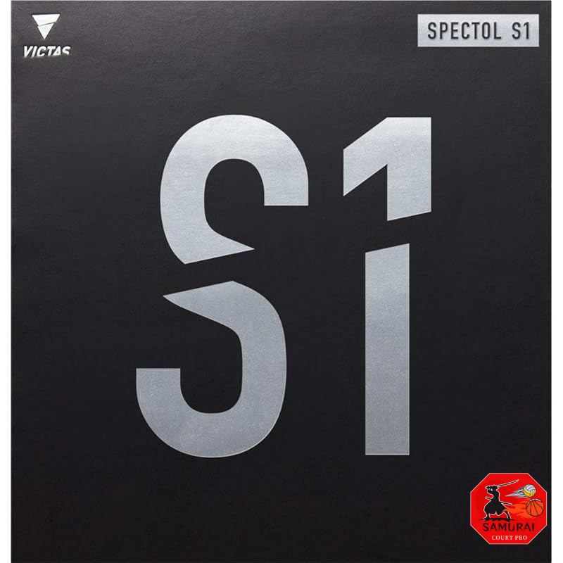 VICTAS SPECTOL S1 Table Tennis Rubber - Soft - Speed Type High Elastic - Standard - Black 2.0 210010