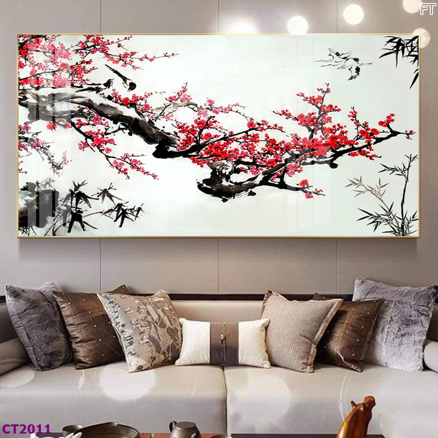 Tranh Treo Tường Ngày Xuân Mang Lại Tài Lộc - Cao Cấp K65