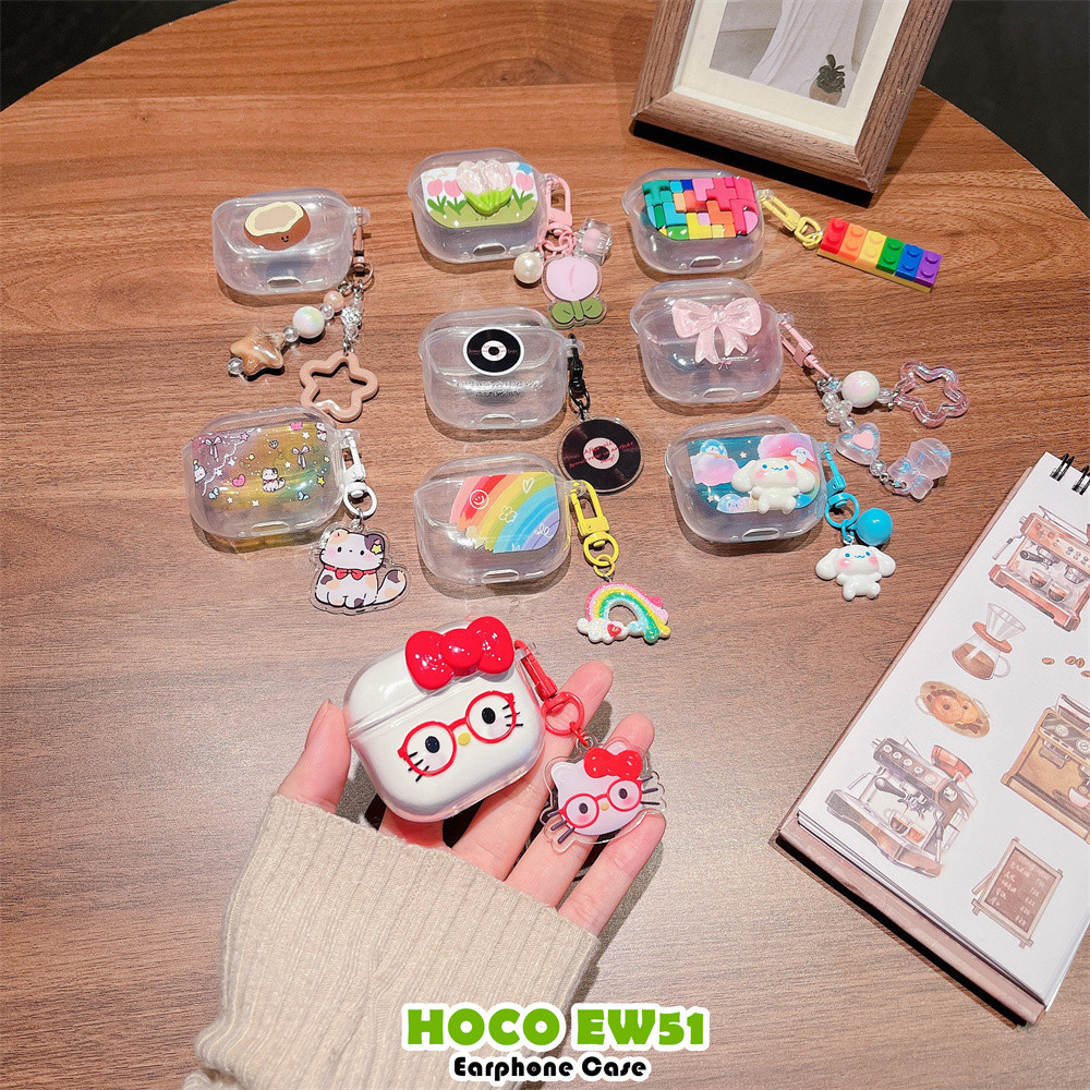 Hàng có sẵnDành Cho Vỏ HOCO EW51 Vỏ Tai Nghe Silicon Mềm DIY Mèo Dễ Thương