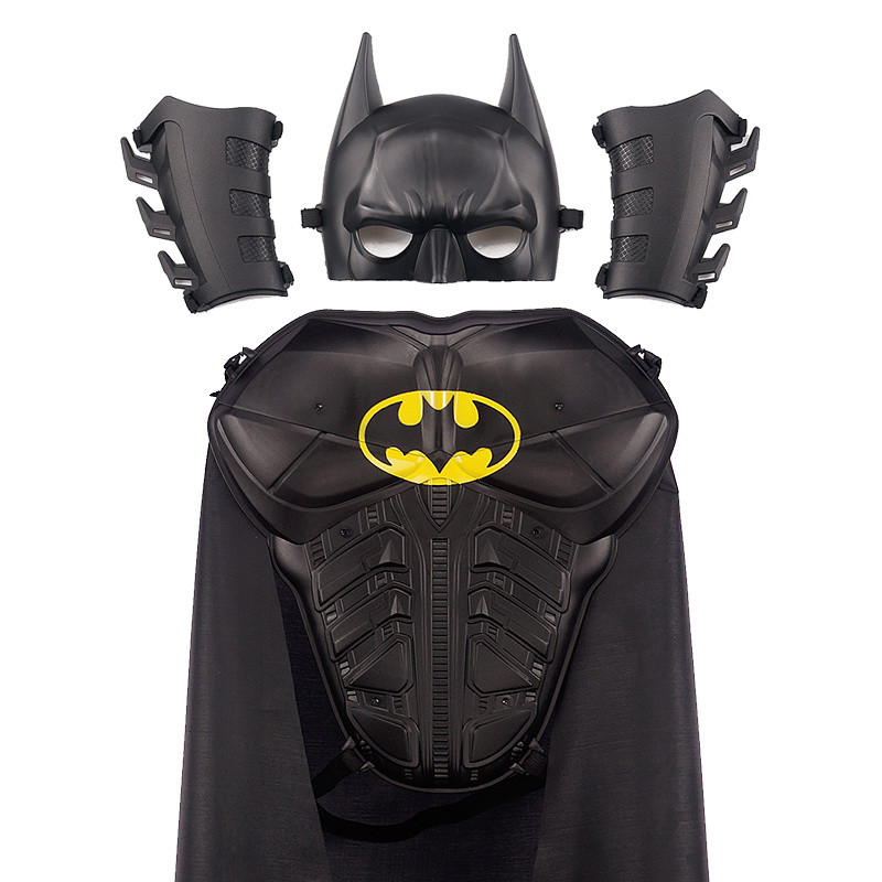 Trẻ em Batman Áo choàng Mặt nạ Giáp Đồ chơi cosplay Kid Batman cosplay Set Halloween cosplay