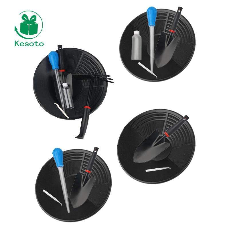 Kesoto Gold Panning Panning Pans Set Gold Pans Exposed Bedrock Di động Lý tưởng cho những người đam 