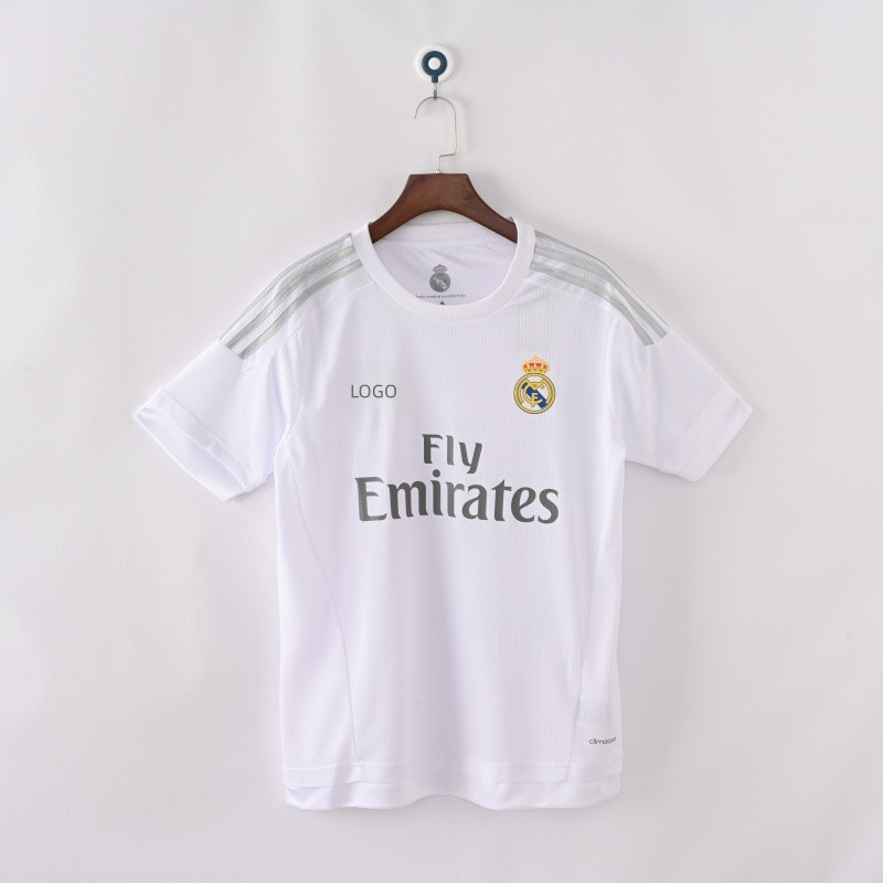 2015 / 16 Real Madrid Home Retro Edition Áo bóng đá Áo thun nam Jersey