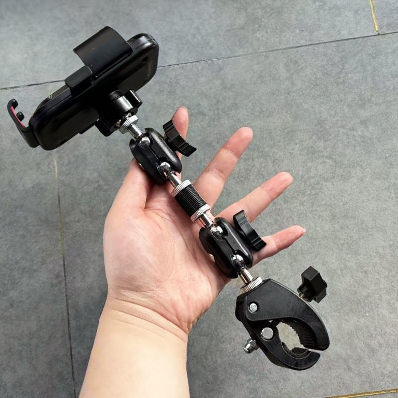 Phone Holder with 360-Degree Rotation - Suitable for Night Market Stalls, Live Streaming, Cycling & 