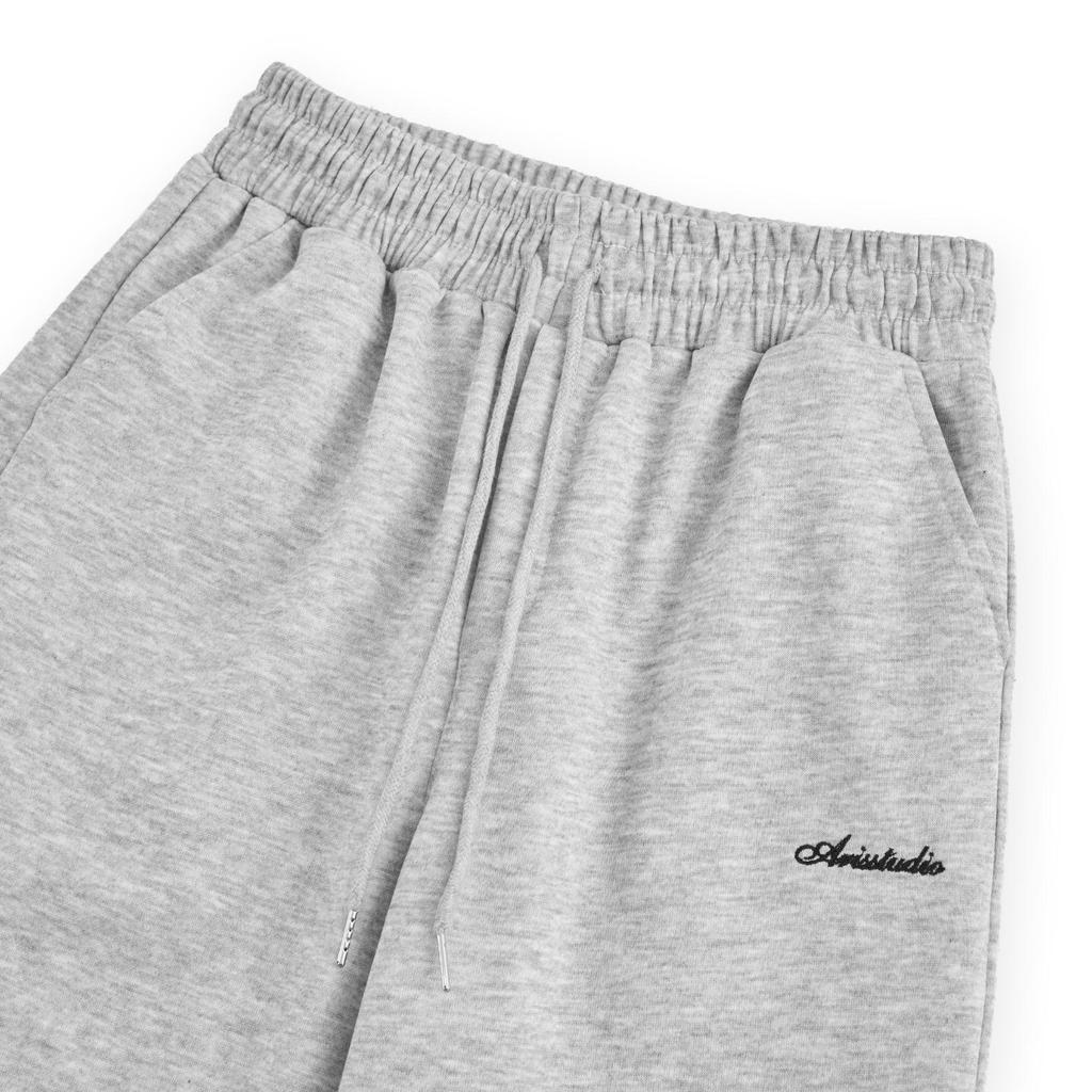 Quần nỉ ống đứng unisex thể thao mùa đông 2 lớp thêu logo cạp chun QD04 | BigBuy360 - bigbuy360.vn