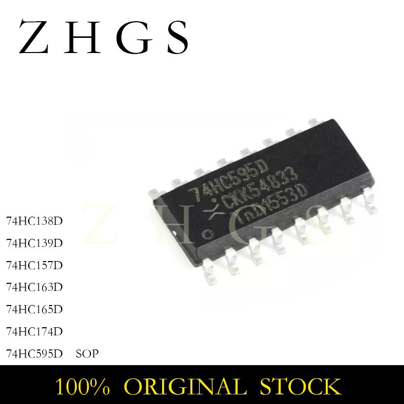 5 Chiếc 74HC139D 74HC157D 74HC163D 74HC174D 74HC138D 74HC165D 74HC595D SOP-16 IC Chip
