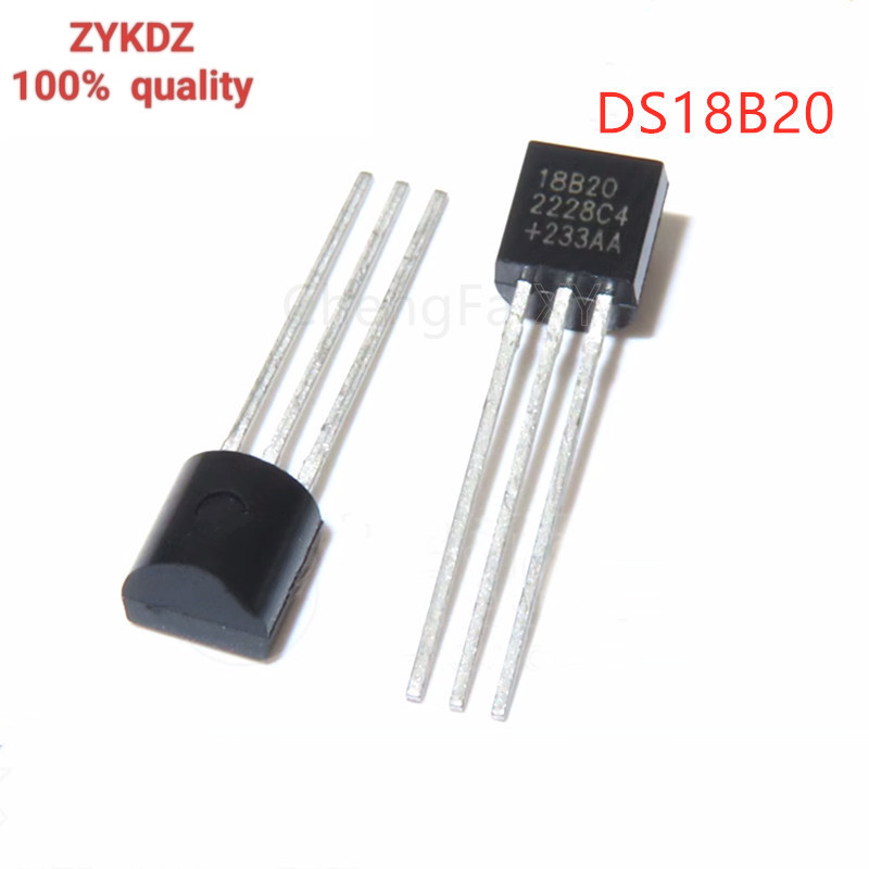5 CÁI DS18B20 18B20 TO-92 IC CHIP Nhiệt Kế Cảm Biến Nhiệt Độ