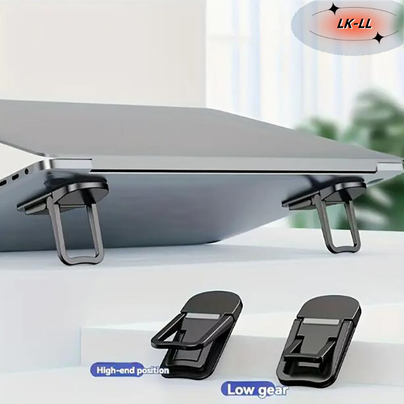 2 Chân Đế Laptop, Di Động, Vô Hình, Mini, Chân Đế Tăng Chiều Cao Ba Chiều, Chân Bàn Phím, Đế Gấp
