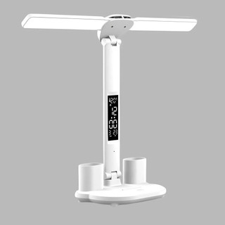  Đèn LED Để Bàn Đa Năng Đèn Học Để Bàn Chống Cận Cao Cấp Với 3 Màu Sáng Và Đồng Hồ LCD Sắc Nét HOT 